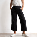Stretch Denim Cuff Pants by Cafe Latte in Classic Colours