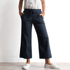 Stretch Denim Cuff Pants by Cafe Latte in Classic Colours