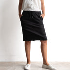 Stretch Denim Drawstring Skirt by Cafe Latte in Classic Colours