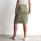 Stretch Denim Drawstring Skirt by Cafe Latte in Classic Colours