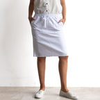 Stretch Denim Drawstring Skirt by Cafe Latte in Classic Colours