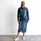 Stretch Denim Jacket by Cafe Latte