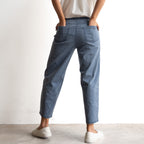 Stretch Denim Wide Leg Pants by Cafe Latte - Enzyme Wash