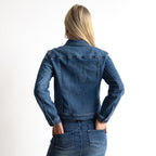 Stretch Denim Jacket by Cafe Latte