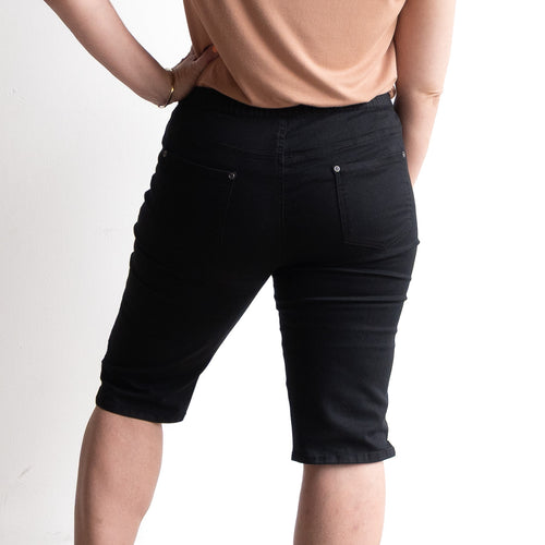 Stretch Denim Shorts by Cafe Latte in Classic Colours