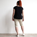 Stretch Denim Shorts by Cafe Latte in Classic Colours