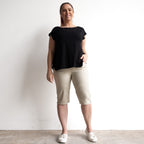 Stretch Denim Shorts by Cafe Latte in Classic Colours