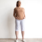 Stretch Denim Shorts by Cafe Latte in Classic Colours