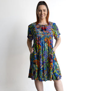Summer Breeze Smock Dress by Orientique Australia - Zapallar - 81361