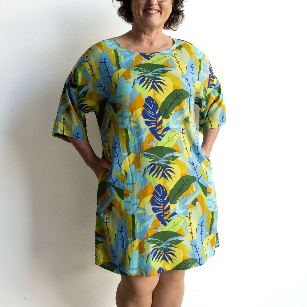 Summer Shift Dress - Rainforest