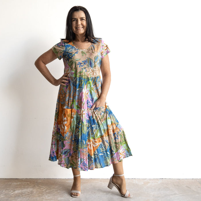 Sweet Bias Dress by Orientique Australia - Miramar - 81345