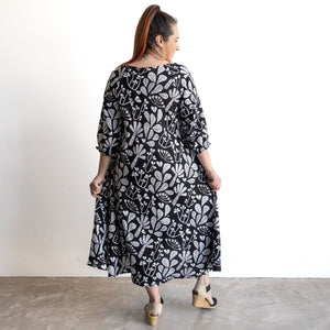 Swinging Midi Dress by Orientique Australia - Ayangue - 81375