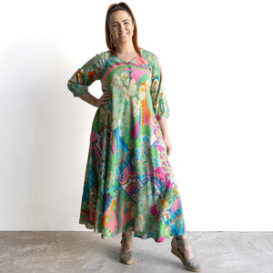 Swinging Midi Dress by Orientique Australia - Santa Cruz - 20131