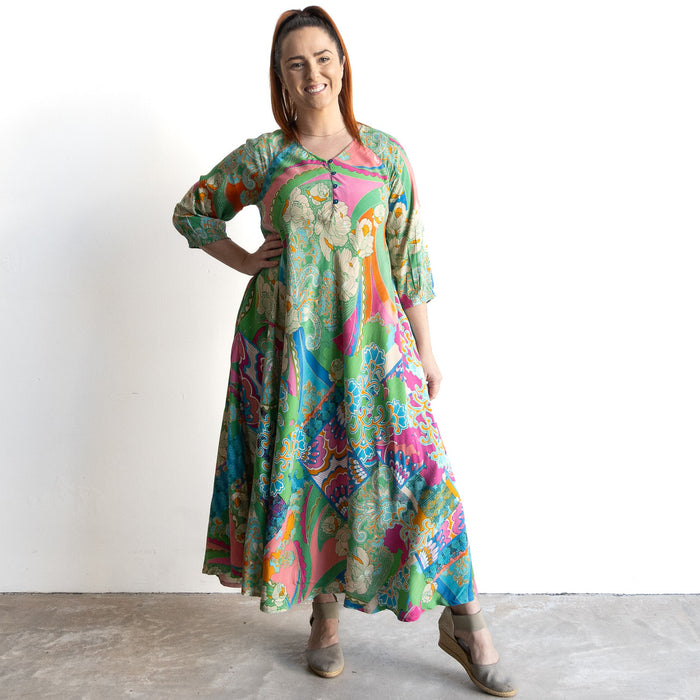 Swinging Midi Dress by Orientique Australia - Santa Cruz - 20131