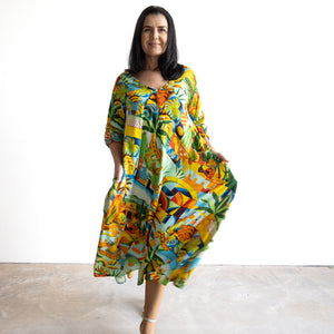 Swinging Midi Dress by Orientique Australia - Guatemala - 30169