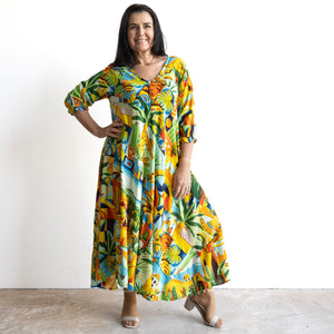Swinging Midi Dress by Orientique Australia - Guatemala - 30169