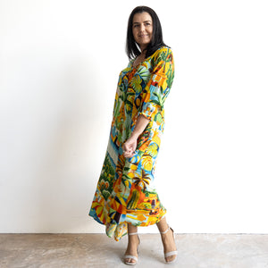 Swinging Midi Dress by Orientique Australia - Guatemala - 30169