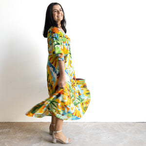 Swinging Midi Dress by Orientique Australia - Guatemala - 30169