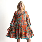 Tassel Trim Layer Dress - Sibili - 61039