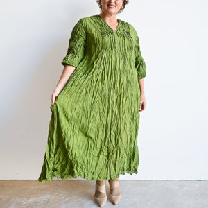 The Wanderer Tunic Dress - LeafGreen KOBOMO