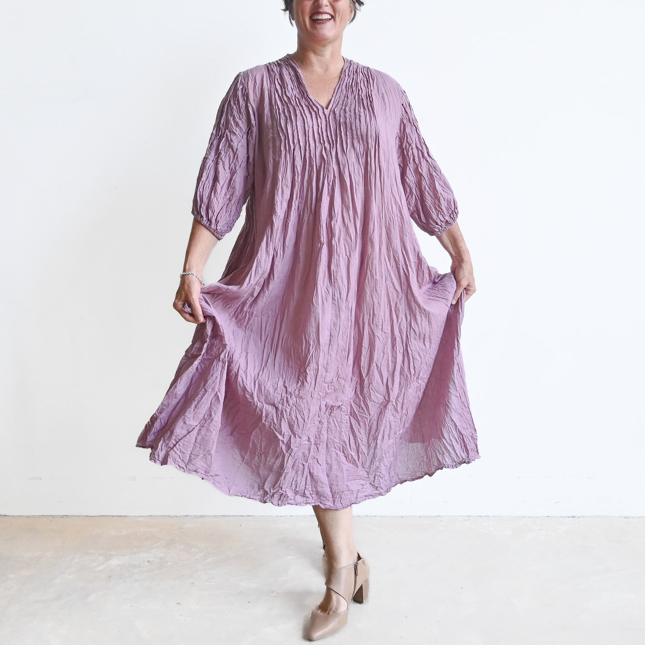 The Wanderer Tunic Dress - LavenderPink KOBOMO
