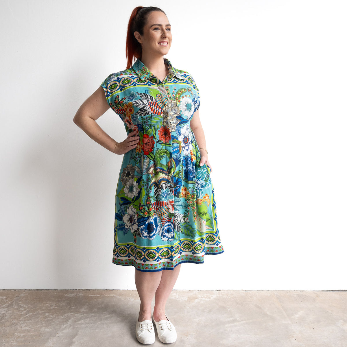 Tie Waist Dress - Camarge - 30273