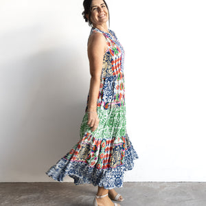Tiered Midi Dress by Orientique Australia - Buzios - 30211
