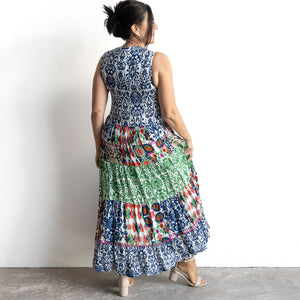 Tiered Midi Dress by Orientique Australia - Buzios - 30211