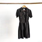 Top Stitch Safari Shirt Dress by Orientique Australia - 61765