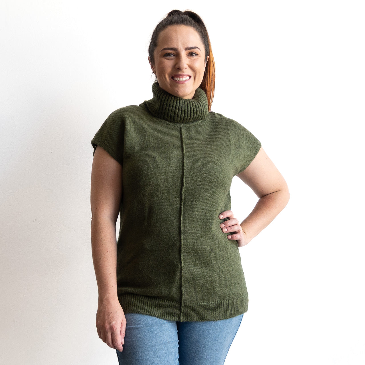 Turtleneck Knit Vest by Escape - 1348