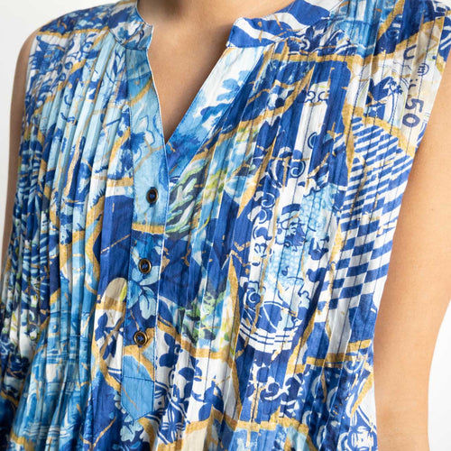 Twist It Pleated Maxi Dress - 50 Years Oriental - 30260