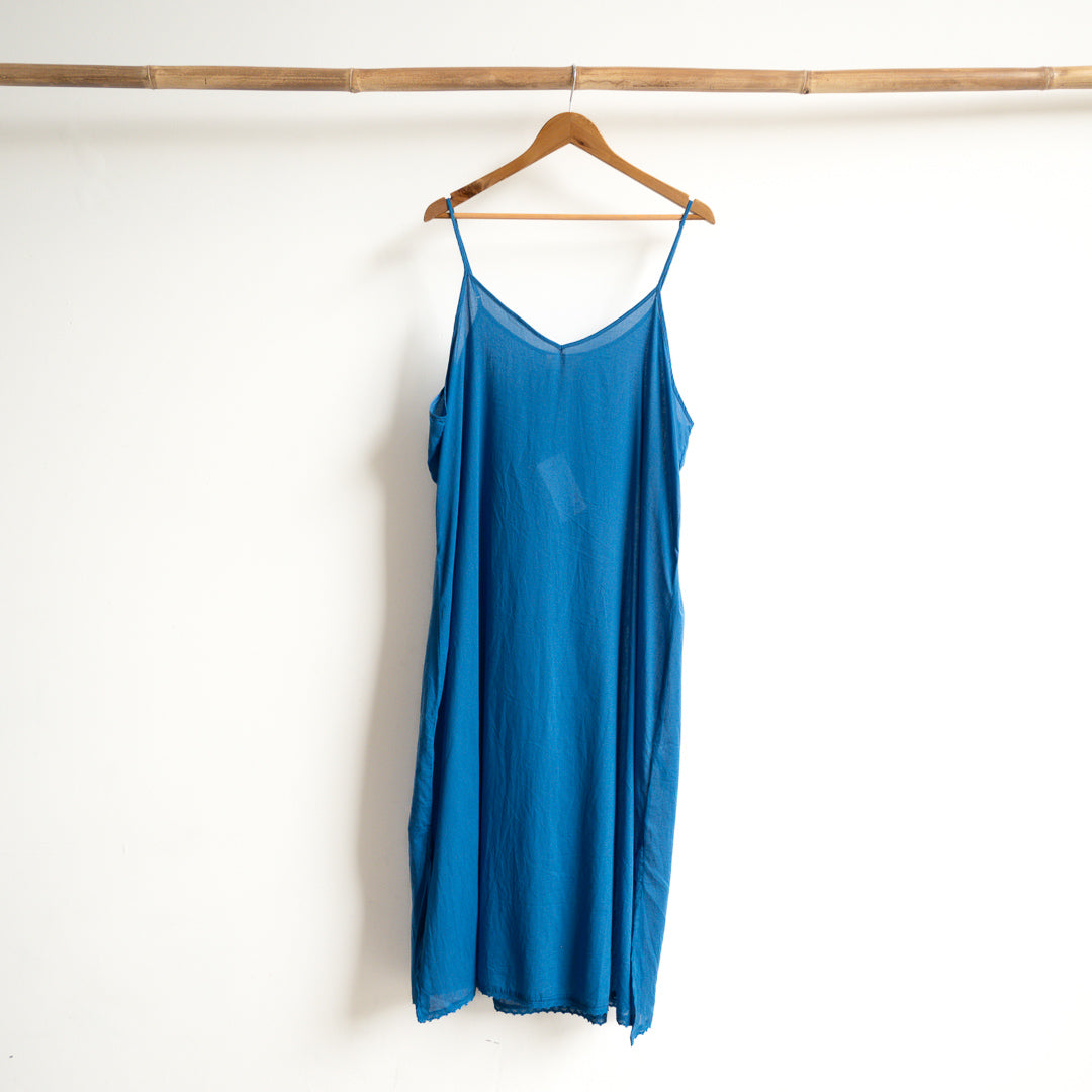 Under Dress - Full Cotton Petticoat Slip - Below-the-Knee KOBOMO Under Dress - Full Cotton Petticoat Slip - Below-the-Knee KOBOMO