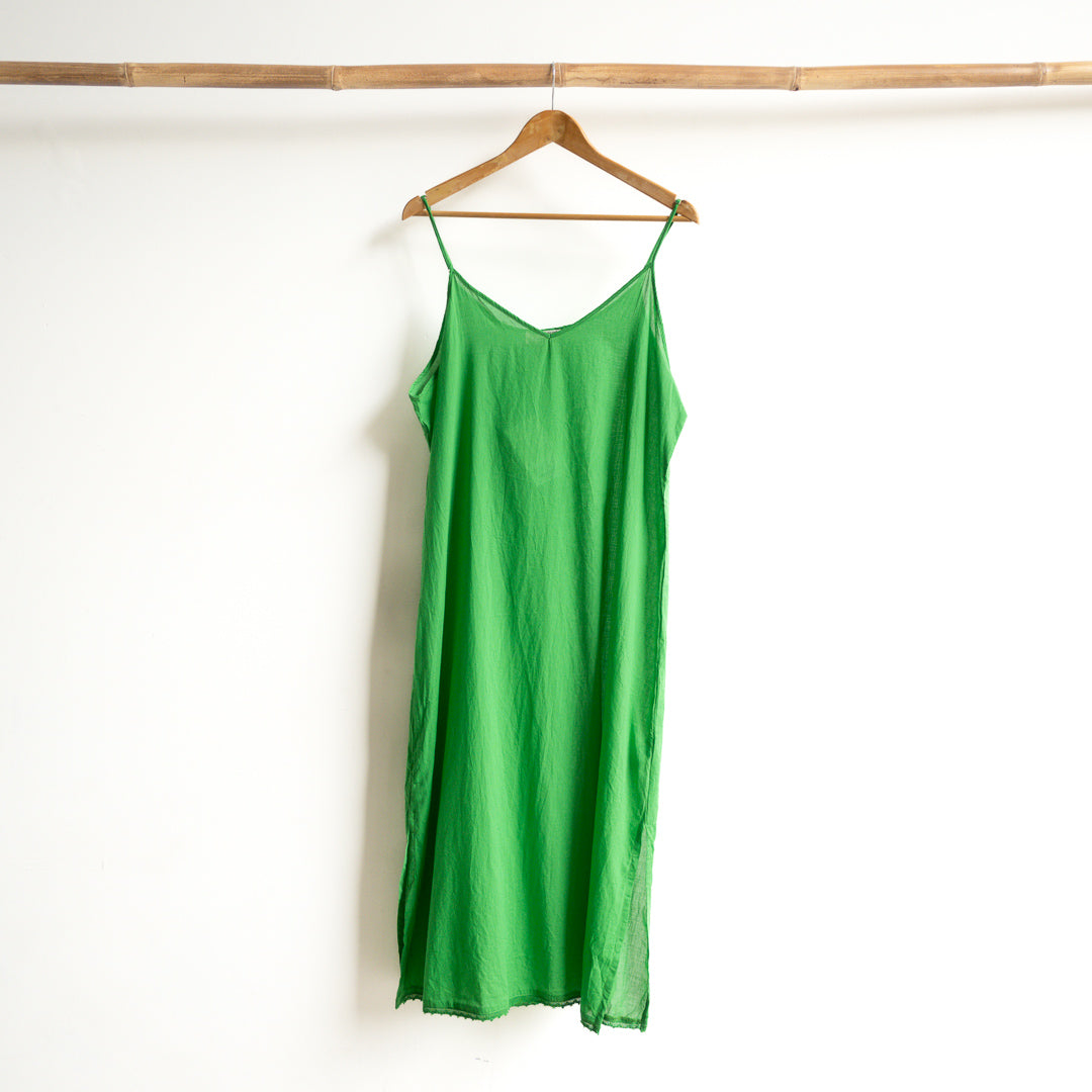 Under Dress - Full Cotton Petticoat Slip - Below-the-Knee  KOBOMO