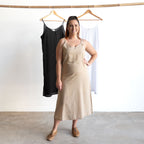 Under Dress - Full Cotton Petticoat Slip - Below-the-Knee