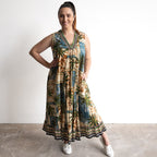 V-neck Midi Dress - Allard - 40300