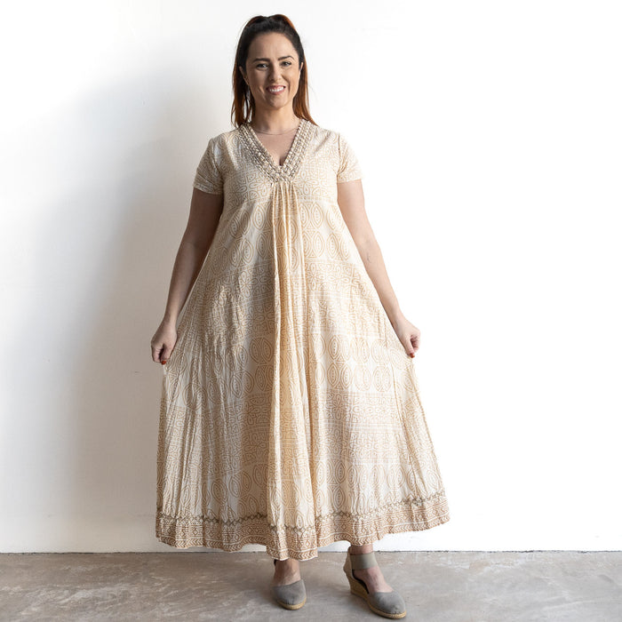 V-neck Midi Dress by Escape - Veronica - 91248