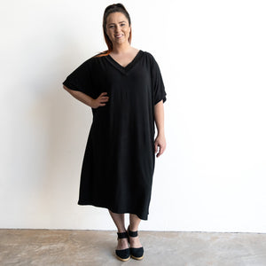 Vee Midi Dress by KOBOMO Bamboo