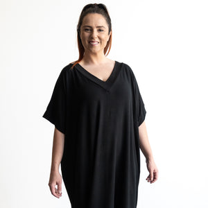 Vee Midi Dress by KOBOMO Bamboo