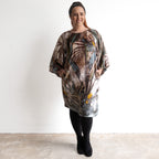 Velvet Balloon Sleeve Dress by Escape - Almasa - 31069