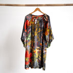 Velvet Balloon Sleeve Dress by Orientique - Maguana - 31076