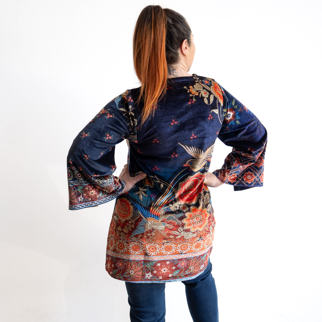 Velvet Tunic by Orientique - Embroidery - 82231