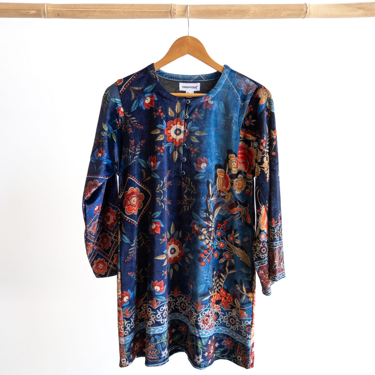Velvet Tunic by Orientique - Embroidery - 82231