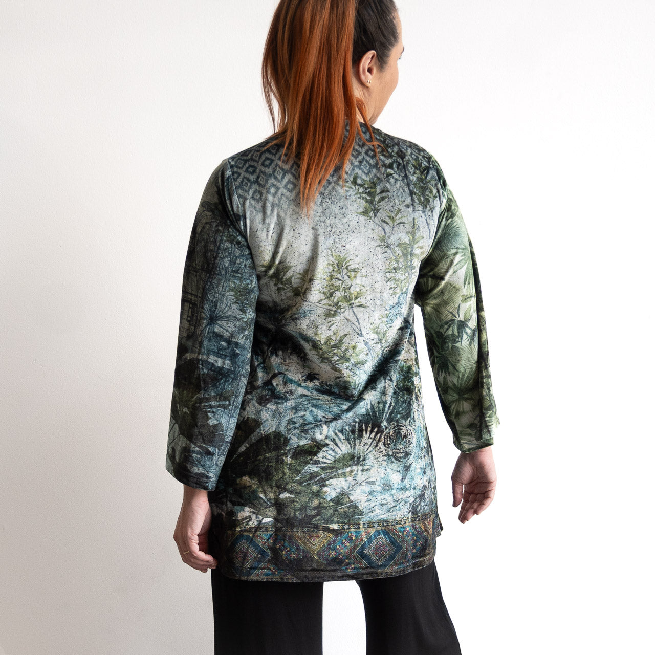 Velvet Tunic by Orientique - Tropical Jungle - 82231