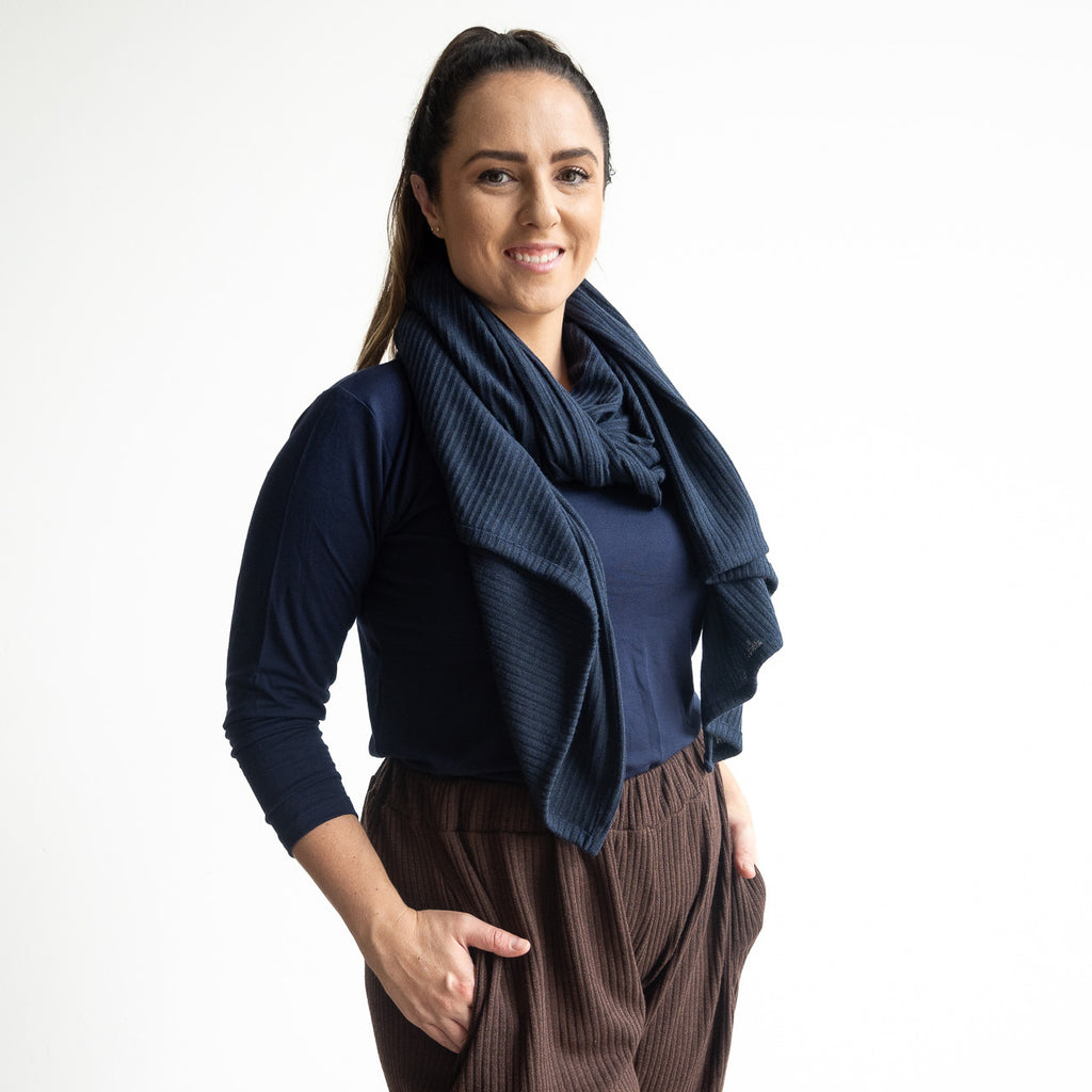 Versa Knit Scarf Wrap by KOBOMO