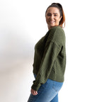 Waffle Knit V-Neck Jumper by Escape - 1350