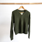 Waffle Knit V-Neck Jumper by Escape - 1350