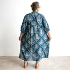 The Wanderer Tunic Dress - Indigo Echo