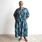 The Wanderer Tunic Dress - Indigo Echo