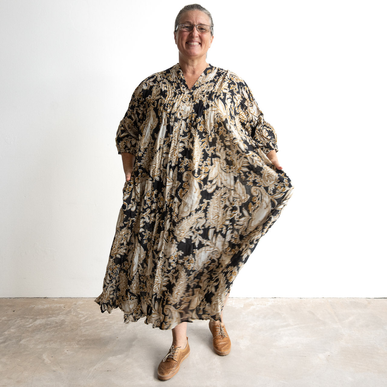 The Wanderer Tunic Dress - Paisley Nouveau