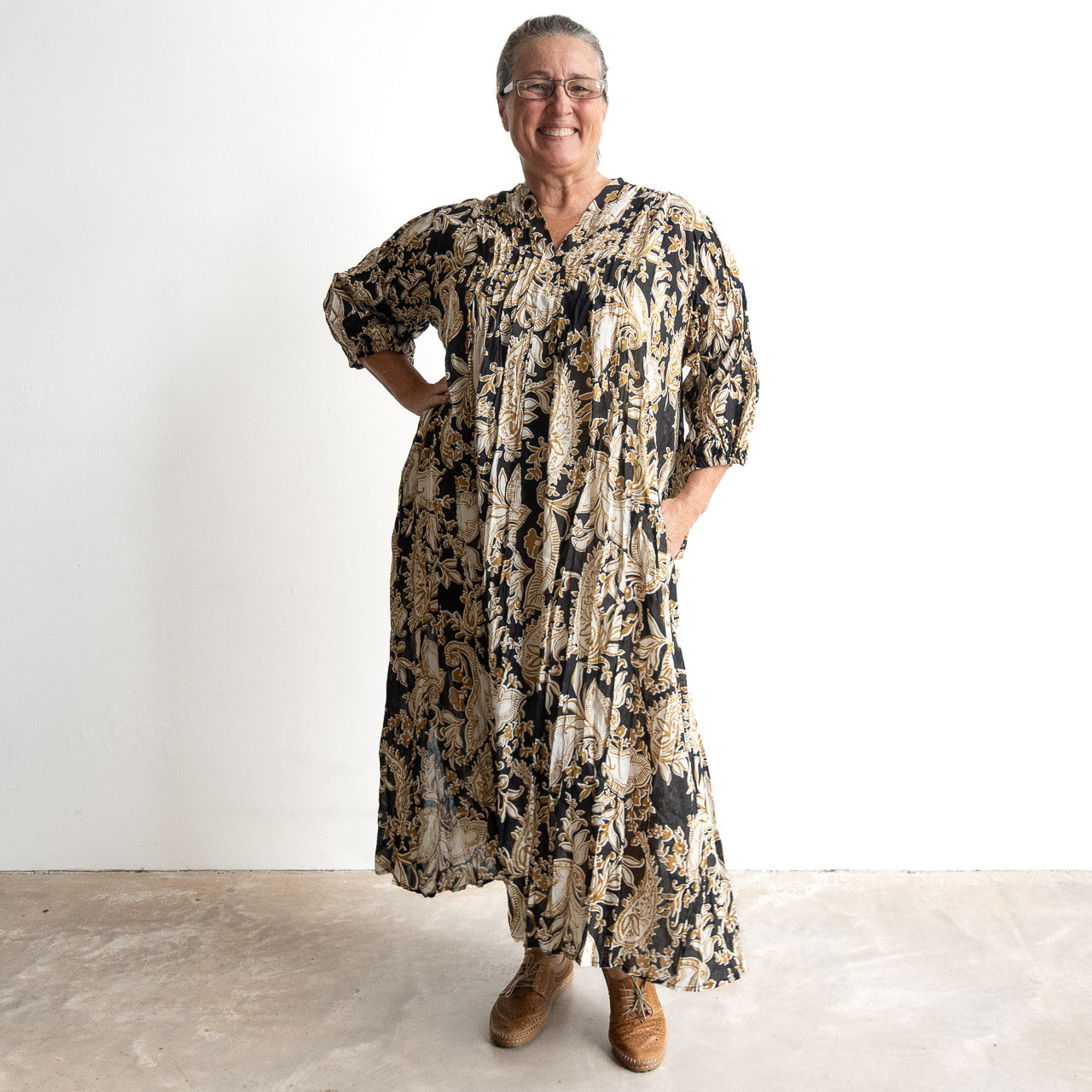 The Wanderer Tunic Dress - Paisley Nouveau
